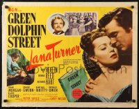 7b1184 GREEN DOLPHIN STREET style B 1/2sh 1947 Lana Turner, Van Heflin, written by Samson Raphaelson!