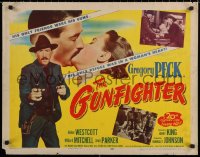 7b1185 GUNFIGHTER 1/2sh R1952 Gregory Peck's only friends were his guns, great outlaw image!