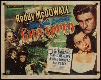 7b1213 KIDNAPPED 1/2sh 1948 Roddy McDowall, pirates, written by Robert Louis Stevenson, ultra rare!