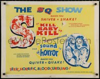 7b1214 KILL BABY KILL /SOUND OF HORROR 1/2sh 1967 shiver shake quiver quake double-bill!