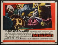 7b1216 KILLING 1/2sh 1956 Stanley Kubrick & Jim Thompson, classic dead bodies close up image!