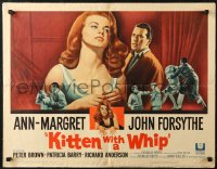 7b1219 KITTEN WITH A WHIP 1/2sh 1964 great different montage artwork of sexy Ann-Margret, Forsythe!