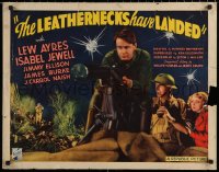 7b1227 LEATHERNECKS HAVE LANDED 1/2sh 1936 Lew Ayres, Jewell, U.S. Marine Corps action, ultra rare!