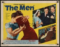7b1240 MEN style A 1/2sh 1950 very first Marlon Brando, Jack Webb, directed by Fred Zinnemann!