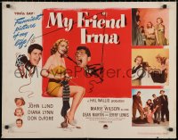 7b1246 MY FRIEND IRMA style A 1/2sh 1949 first Dean Martin & Jerry Lewis, wacky image, sexy Marie Wilson!