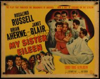 7b1247 MY SISTER EILEEN style A 1/2sh 1942 Rosalind Russell in stage hit that convulsed Broadway!
