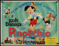 7b1260 PINOCCHIO 1/2sh R1962 Disney cartoon about a wooden boy who wants to be real!