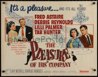 7b1261 PLEASURE OF HIS COMPANY 1/2sh 1961 Fred Astaire, Debbie Reynolds, Lilli Palmer, Tab Hunter