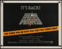 7b1288 STAR WARS 1/2sh R1981 George Lucas, art by Tom Jung, force is with you for two weeks only!