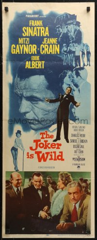 7b1419 JOKER IS WILD insert 1957 Frank Sinatra as Joe E. Lewis, sexy Mitzi Gaynor, Jeanne Crain