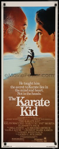 7b1421 KARATE KID insert 1984 Pat Morita, Ralph Macchio, teen martial arts classic!