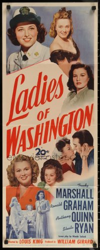 7b1425 LADIES OF WASHINGTON insert 1944 hair-pulling eyebrow-lifting rib-splitting housing shortage fun!