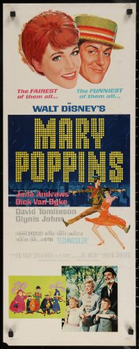 7b1444 MARY POPPINS insert 1964 Julie Andrews & Dick Van Dyke in Walt Disney's musical classic!