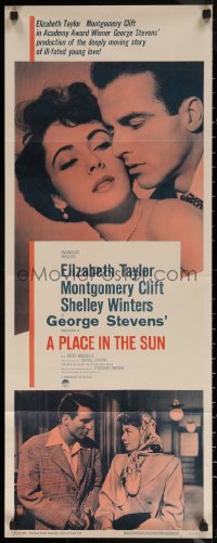7b1469 PLACE IN THE SUN insert R1959 Montgomery Clift, sexy Elizabeth Taylor, Shelley Winters