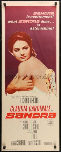 7b1495 SANDRA insert 1966 Luchino Visconti, sexy Claudia Cardinale loves her brother too much!