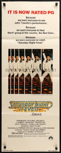 7b1497 SATURDAY NIGHT FEVER insert R1979 multiple images of disco dancer Travolta, it's now rated PG!