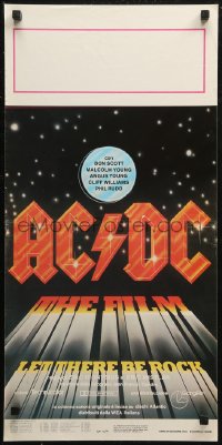 7b0751 LET THERE BE ROCK Italian locandina 1982 AC/DC, Angus Young, Bon Scott, heavy metal!