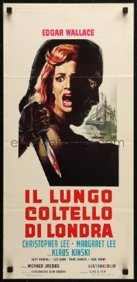 7b0811 PSYCHO-CIRCUS Italian locandina 1968 most horrifying syndicate of evil, sexy girl terrorized!