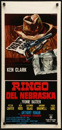 7b0823 RINGO FROM NEBRASKA Italian locandina 1966 Antonio Roman's Ringo del Nebraska, Gasparri art!