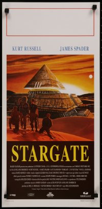 7b0845 STARGATE Italian locandina 1995 Russell, Spader, completely different art by Paolo Sestito!