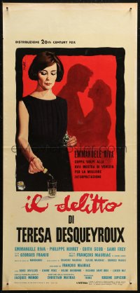 7b0863 THERESE Italian locandina 1963 Therese Desqueyroux, Nistri art of Emmanuelle Riva!