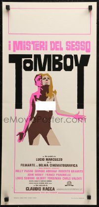 7b0868 TOMBOY I MISTERI DEL SESSO Italian locandina 1977 Sandro Symeoni art of naked women!
