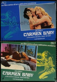 7b1026 CARMEN, BABY group of 3 Italian 19x27 pbustas 1975 Radley Metzger, Uta Levka, Valentine!