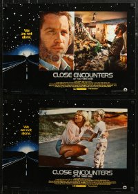 7b0916 CLOSE ENCOUNTERS OF THE THIRD KIND group of 9 Italian 18x26 pbustas 1978 Spielberg's classic!