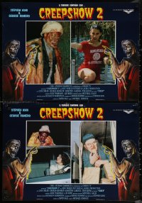 7b0979 CREEPSHOW 2 group of 6 Italian 19x26 pbustas 1987 skeleton Creep, one with Dorothy Lamour!
