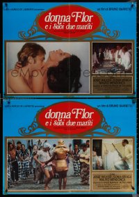 7b1027 DONA FLOR & HER TWO HUSBANDS group of 3 Italian 19x26 pbustas 1978 Dona Flor e Seus Dois Maridos!