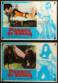 7b0940 HEAT group of 8 Italian 18x27 pbustas 1976 there is nothing hotter than sexy Isabel Sarli!