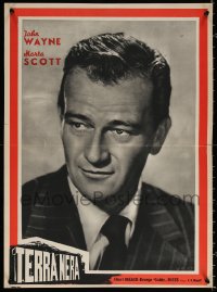 7b1059 IN OLD OKLAHOMA Italian 19x26 pbusta 1952 great different super close-up of John Wayne!
