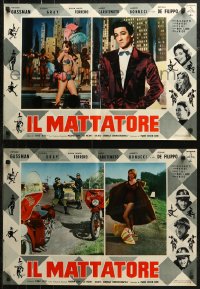 7b0895 LOVE & LARCENY group of 12 Italian 19x26 pbustas 1960 images of Vittorio Gassman & top cast!