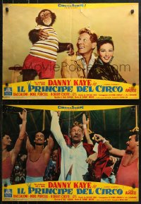 7b0968 MERRY ANDREW group of 7 Italian 19x27 pbustas 1958 Danny Kaye, Pier Angeli & chimp!