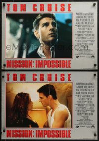 7b1009 MISSION IMPOSSIBLE group of 5 Italian 18x26 pbustas 1996 Tom Cruise, Voight, Brian De Palma!