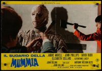 7b1065 MUMMY'S SHROUD Italian 18x26 pbusta 1967 Hammer horror, Andre Morell, creature!