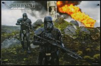 7b1073 ROGUE ONE Italian 15x23 pbusta 2016 A Star Wars Story, Death Troopers and fire!