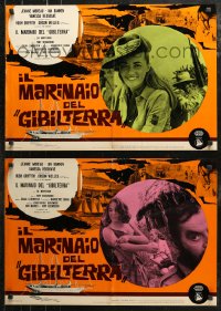 7b0953 SAILOR FROM GIBRALTAR group of 8 Italian 18x26 pbustas 1967 Tony Richardson, Jeanne Moreau!
