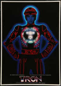 7b0341 TRON Japanese 1982 Bruce Boxleitner in title role in red suit, all English design!
