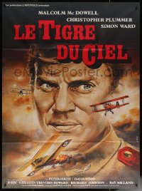 7c0812 ACES HIGH French 1p 1977 different Landi art of Malcolm McDowell & WWII airplanes!