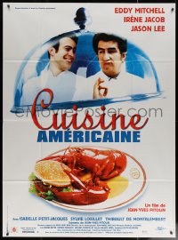 7c0824 AMERICAN CUISINE French 1p 1998 different image of chefs Eddy Mitchell & Jason Lee, rare!