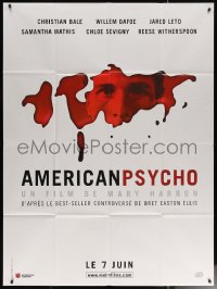 7c0827 AMERICAN PSYCHO teaser French 1p 2000 psychotic yuppie killer Christian Bale, from Bret Ellis novel!