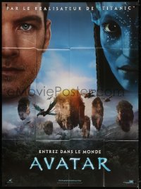 7c0843 AVATAR cast style teaser French 1p 2009 James Cameron, Zoe Saldana, Sam Worthington!