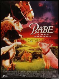 7c0849 BABE French 1p 1995 classic talking pig from the book by Dick King-Smith!
