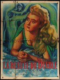 7c0859 BEAUTY & THE DEVIL French 1p 1950 Dello art of Michel Simon & Simone Valere, Rene Clair!