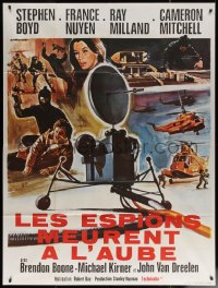 7c0866 BIG GAME French 1p 1976 sexy France Nuyen, different crime montage art by Tarantelli, rare!