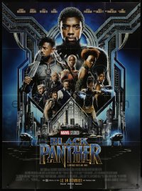 7c0873 BLACK PANTHER advance French 1p 2018 Chadwick Boseman in the title role as T'Challa + cast!
