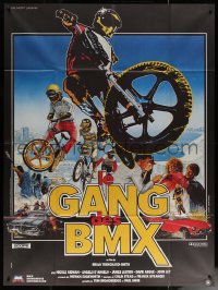 7c0883 BMX BANDITS French 1p 1984 bicycle moto cross action art with 16 year old Nicole Kidman!