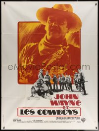 7c0941 COWBOYS French 1p 1972 big John Wayne gave these young boys their chance to become men!
