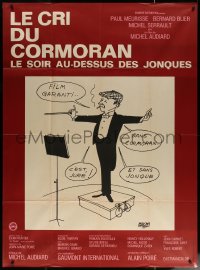 7c0944 CRY OF THE CORMORAN French 1p 1971 great Jacques Faizant art of music conductor smoking!